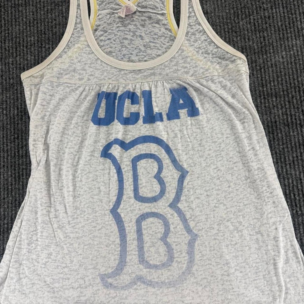 Vintage UCLA Bruins White Burnout Tank Size Small "Pink" by Victorias Secret